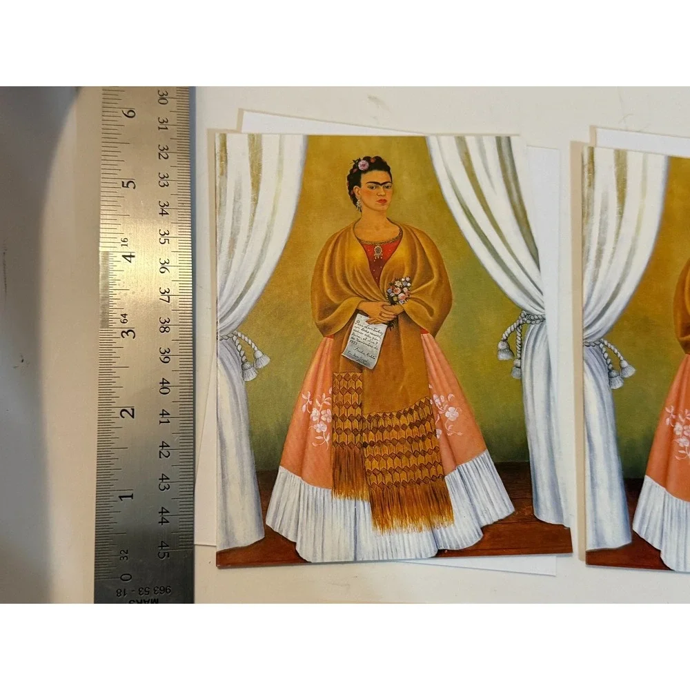 Lot of 5 Cards Frida Kahlo Artist Painting Self Greeting w envelopes Art Mexican